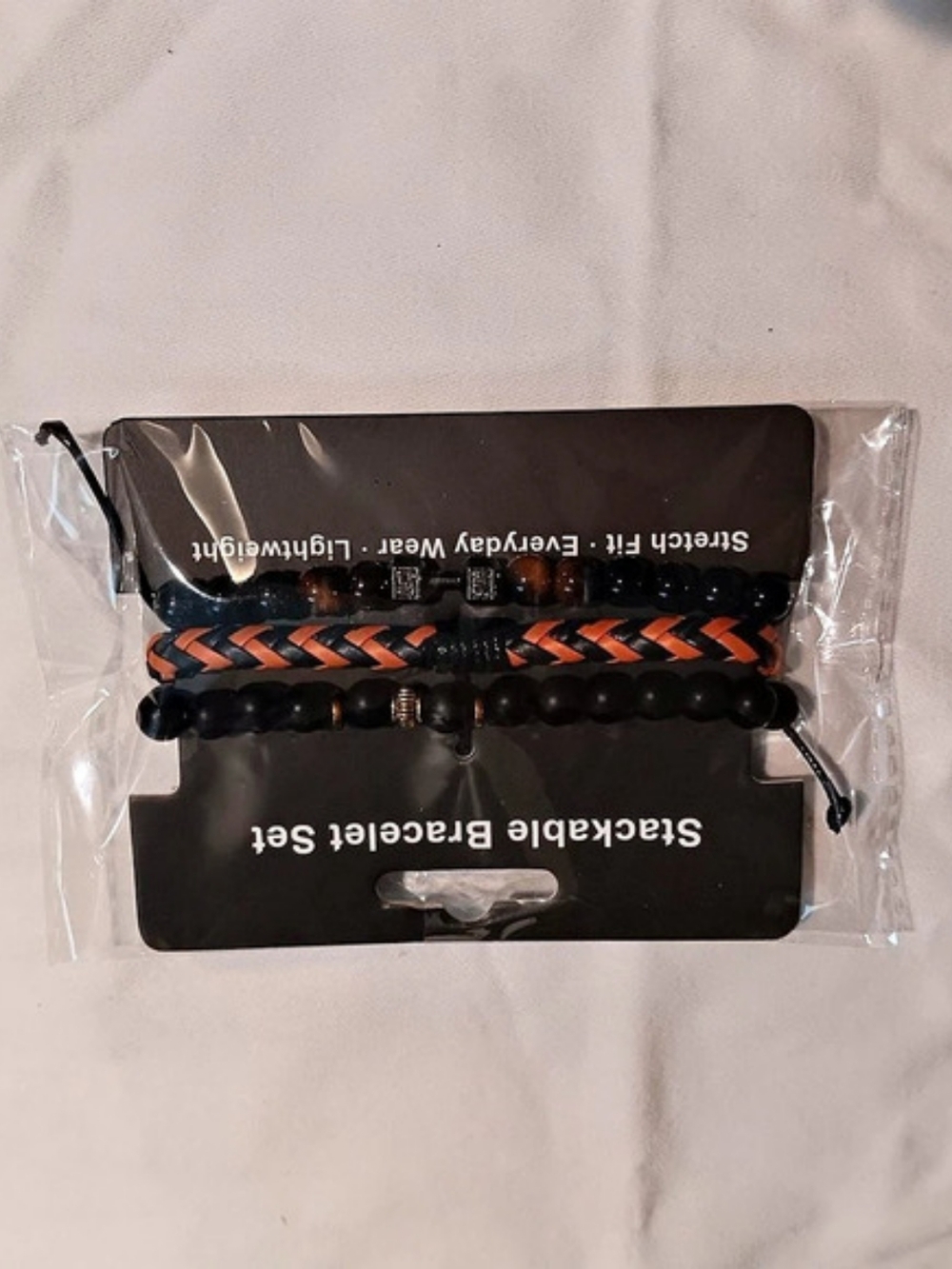 Black & Orange Bracelet Set NWT